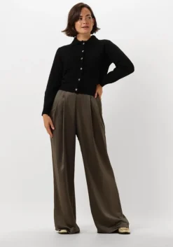 olijf knit-ted wijde broek deyne