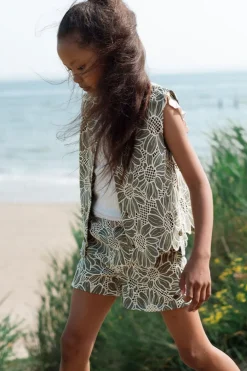 olijf like flo gilet colette flower gilet