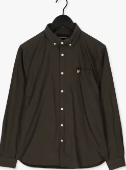 olijf lyle & scott casual overhemd regular fit light weight oxford shirt