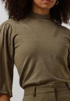 olijf minus trui kylina high neck knit t-shirt