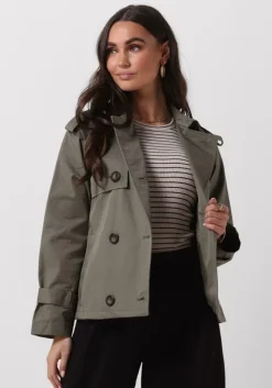 olijf my essential wardrobe trenchcoats miramw short trenchcoat