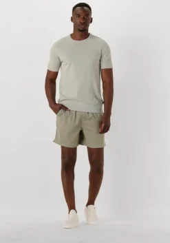 olijf plain korte broek turipl shorts
