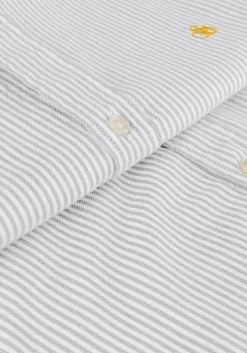 olijf scotch & soda casual overhemd essential oxford stripe shirt