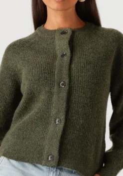 olijf selected femme vest slflulu ls knit short cardigan