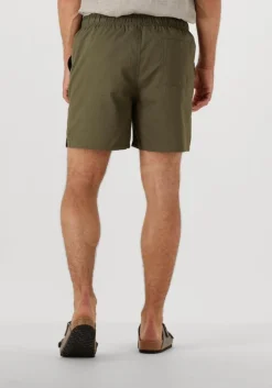 olijf selected homme zwembroeken slhcooper-seersucker swimshorts