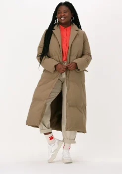 olijf stand studio gewatteerde jas gryer coat