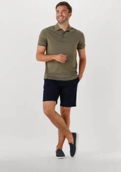 olijf tommy hilfiger polo dc cotton lyocell polo
