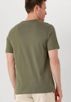 olijf tommy hilfiger t-shirt ess seasonal reg fit solid tee