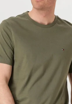 olijf tommy hilfiger t-shirt ess seasonal reg fit solid tee
