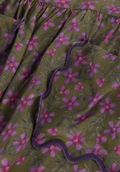 olijf your wishes minirok vivid flower pocket skirt