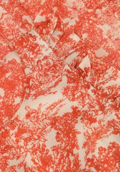 oranje amaya amsterdam midi jurk delia