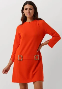 oranje ana alcazar mini jurk a dress leo clasp