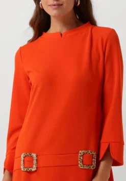 oranje ana alcazar mini jurk a dress leo clasp