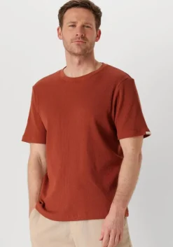 oranje anerkjendt t-shirt akkiki s/s waffle tee