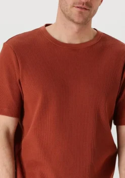 oranje anerkjendt t-shirt akkiki s/s waffle tee