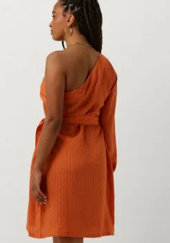 oranje another label mini jurk dua dress l/s