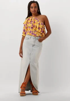 oranje ayana sandalen met hak 722007