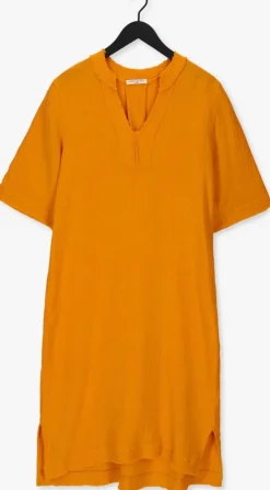 oranje circle of trust midi jurk gill dress