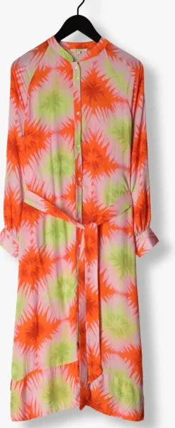 oranje circle of trust midi jurk zola dress