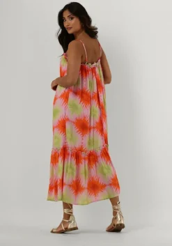 oranje circle of trust midi jurk jessy dress