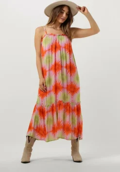 oranje circle of trust midi jurk jessy dress