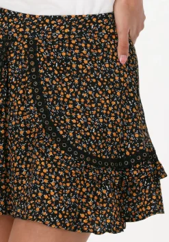 oranje colourful rebel minirok maud small floral mini ruffle skirt