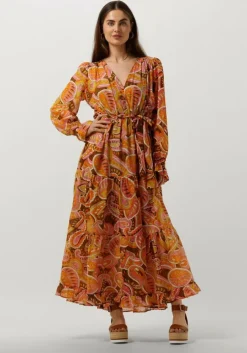 oranje devotion maxi jurk martselo