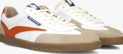 oranje floris van bommel lage sneakers sfm-10224 de zaler