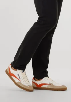 oranje floris van bommel lage sneakers sfm-10224 de zaler