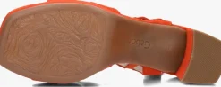 oranje gabor sandalen met hak 953