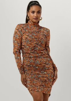 oranje gestuz mini jurk odagz short dress