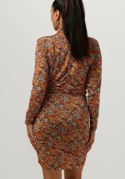 oranje gestuz mini jurk odagz short dress