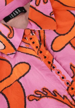 oranje ibana mini jurk dalishi