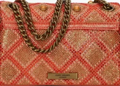 oranje kurt geiger london schoudertas mini kensington jewel