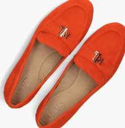 oranje lauren ralph lauren loafers averi iii flats loafer