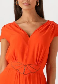 oranje louizon maxi jurk fayence