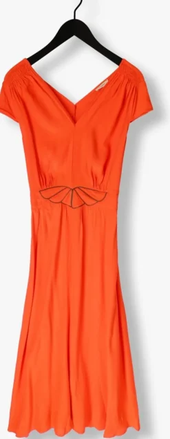 oranje louizon maxi jurk fayence