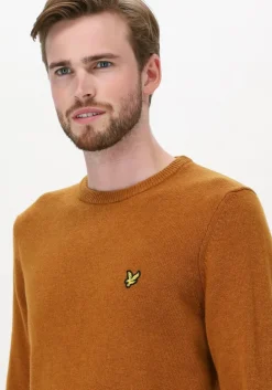 oranje lyle & scott trui crew neck lambswool blend jump