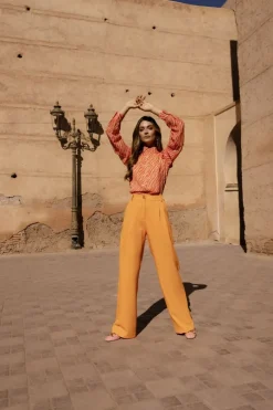 oranje notes du nord blouses genny recycled shirt