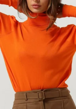 oranje notre-v coltrui basic knit blouse