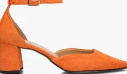 oranje notre-v sandalen met hak 35514