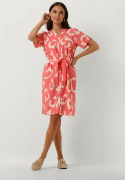 oranje object mini jurk objjacira s/s shirt dress noos