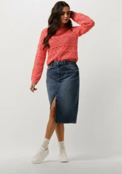 oranje object trui objliva l/s o-neck knit pullover