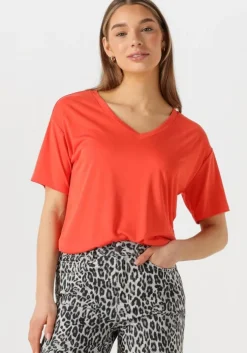 oranje object t-shirt objannie re s/s v-neck top