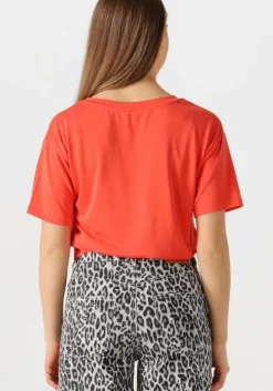 oranje object t-shirt objannie re s/s v-neck top