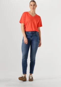 oranje object t-shirt objannie re s/s v-neck top
