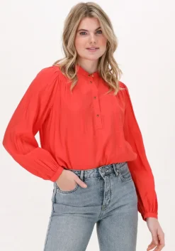 oranje scotch & soda blouses gathered yoke ecovero blend to