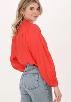 oranje scotch & soda blouses gathered yoke ecovero blend to