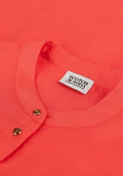 oranje scotch & soda blouses gathered yoke ecovero blend to