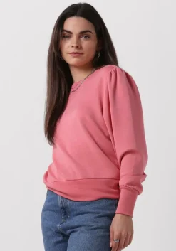 oranje scotch & soda trui ruched yoke seam modal sweatshirt